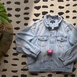 Oversize Ripped Jean Jacket